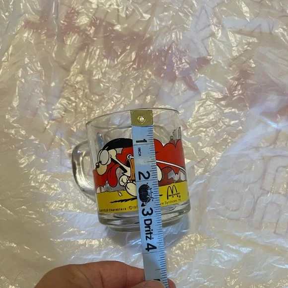 Garfield and Oddie McDonald’s Glass Mug Vintage 1978 - Picture 5 of 6